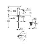 GROHE Start Loop Medium Əl-üz Yuma hamam kranı