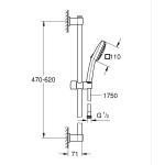 GROHE Vitalio Comfort 3lü Sürgülü Duş Seti