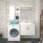 DENKO BANYO Omega Hamam Rəfi Ağ 140 cm