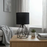 NISA LUCE Piramida mini lampa başlığı, qara