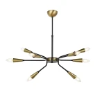 AVONNİ 8 qollu lüstur, qara-gold rəngli
