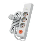 MUTLUSAN Ri-Tech 3-lü şokdan qorunan açarlı qrup prizi (3×1,5 mm², 3 m)