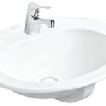 GÜRAL bütöv 44×58 oval masaüstü əl yuyan